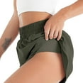 thumbnail image 3 of Women's Running Shorts Elastic High Waisted Athletic Workout Shorts with Pockets, 3 of 8