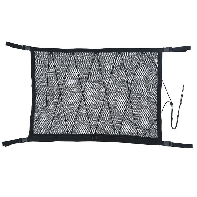 Cargo Net for Car Interior Roof Storage - Car Ceiling Net Pocket Overhead Top Bag Hanging Sundries Mesh Organizer with Drawstring