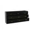 thumbnail image 4 of MAYERTY Modern Black 9-Drawer Dresser - Wide Chest with Ample Storage, Sturdy & Safe, 4 of 7
