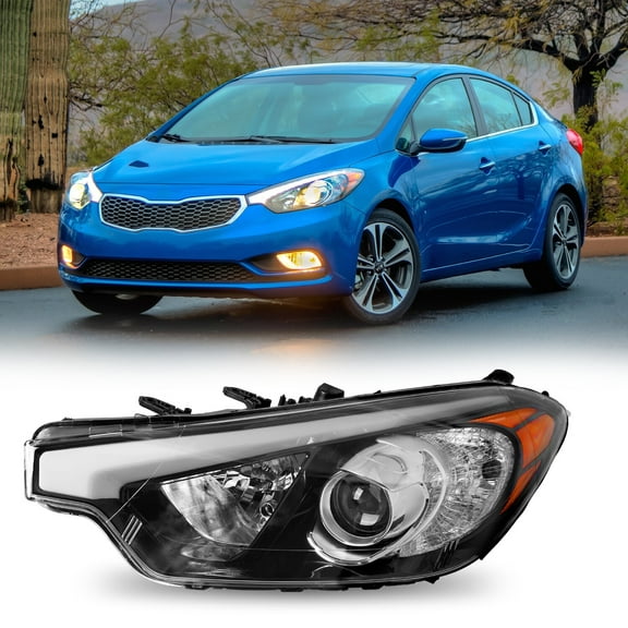 Headlight for 2014 2015 2016 Kia Forte Koup Left Driver Side Halogen W/O LED