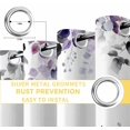 thumbnail image 6 of Purple Grey Leaves Blackout Curtains for Bedroom/Living Room, Thermal Insulated Kitchen Curtains, Summer Botanical Pastoral Watercolor Grommet Darkening Window Treatment Drapes 27.5"x39"x2, 6 of 8