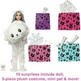 thumbnail image 5 of Barbie Cutie Reveal Snowflake Sparkle Fashion Doll, Polar Bear Plush Costume, Mini Pet & Accessories, 5 of 7