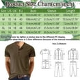 thumbnail image 2 of YDLCAFD Male Spring And Summer Retro Business Casual Travel Multi Buttons O Neck Solid Color T Shirt Short Sleeve Top, 2 of 5