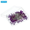 thumbnail image 3 of Uxcell Sewing Pins, 1.5 Inch Straight Pin with Plastic Pearlized Ball Head, Purple,400Pack, 3 of 6