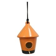 10" Hanging Birdhouse, Orange