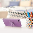 thumbnail image 2 of Case for iPhone 7 Plus iPhone 8 Plus, Slim Liquid Silicone Phone Case with 360 Rotatable Ring Holder Kickstand Fashion Hand Strap with Magnetic Car Mount Shockproof TPU Bumper Cover - Purple, 2 of 16