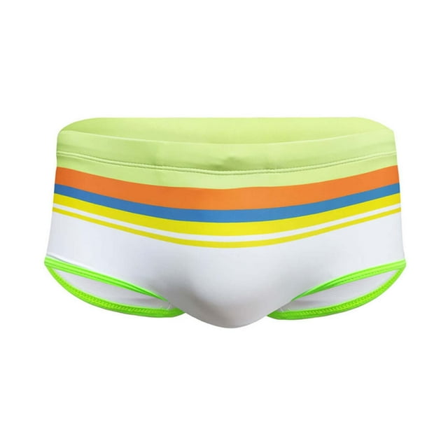 RXMEKW Men Swimming Trunks, Low Waist Solid Color High Vent Undergarments