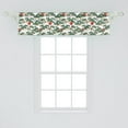 thumbnail image 2 of Ethnic Window Valance, Japanese Pattern of Bonsai and Sun Oriental Cultural Elements of Asia, Curtain Valance for Kitchen Bedroom with Rod Pocket, 54" X 12", Army Green and Vermilion, by Ambesonne, 2 of 3
