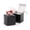 Black & Red, variant on Paper Frenzy Love Pop Up Valentine's Day Favor Boxes White, 2x2x2 (25 pack)