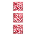 thumbnail image 3 of Youkk 4 Pcs Écrans de Séparation Suspendus Modernes pour Séparation de Pièce Légers et Durables Faciles à Assembler Multifonctionnels Tableau d'Oiseaux Rouges 3 Ensembles, 3 of 6