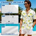 thumbnail image 5 of Yuyamidu His and Hers Matching Outfits Lemon Dress Mens Shirts Womens Summer Dresses Tank Mini Dress Men's Button Down Shirts Sleeveless A-Line T-Shirt Dresses Beach Sundress White S, 5 of 6
