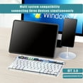 thumbnail image 3 of Mistaha Wireless Keyboard and Mouse Combo Set - Transparent Blue, ABS Material, 10m Operation Distance, 400mAh Lithium Battery, 150H Working Time, 5 Million Keystrokes, 800-1600 DPI, Type-C Charging, 3 of 7