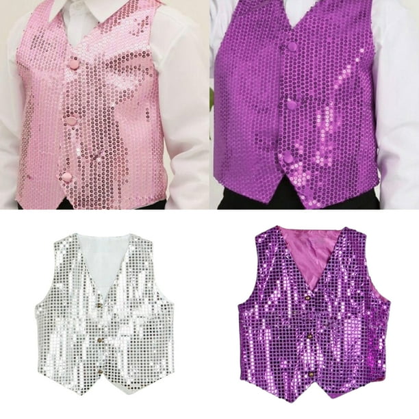 Sequin vest kids store