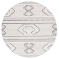 thumbnail image 2 of SAFAVIEH Cottage Euphemia Geometric Indoor/Outdoor Area Rug, Ivory/Light Grey, 6'7" x 6'7" Round, 2 of 9