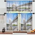 thumbnail image 3 of LALILO Kitchen Curtains and Valances Set of 3 36" Summer Window Treatment Tiers for Window Decor, 3 of 5