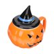 thumbnail image 4 of Taza de cerámica con forma de calabaza para café, desayuno de Halloween, taza para beber con tapa, 4 of 6