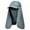Dark Gray, variant on Mens Womens Waterproof Outdoor Sun Protection Breathable Shawl Cap Foldable Hat