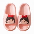 thumbnail image 3 of kpoplk Kids Solid Color Slippers Unisex Child Boys Girls Slide Sandals for Kids Flip Flops Comfy Shower Slippers Beach Garden Shoes(Pink,9.5), 3 of 7