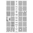 thumbnail image 1 of Placa para estampar Op Art Magic Uber Chic 9.5 cm x 14.5 cm acero inoxidable 24 diseños, 1 of 1