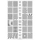 thumbnail image 1 of Placa para estampar Op Art Magic Uber Chic 9.5 cm x 14.5 cm acero inoxidable 24 diseños, 1 of 1