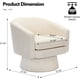 thumbnail image 4 of Beige chenille swivel chair con wood frame y almacenamiento space para sala de estar, 4 of 7
