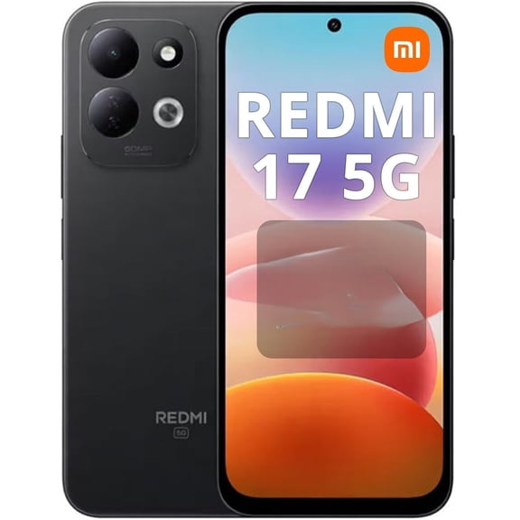 XIAOMI Redmi 17 5G NFC (Compatible with Tmobile Tello Mint & Global) (256GB 4GB) Unlocked Dual SIM 6.9" 50MP Model 26062RN92G Dual Video (Black)