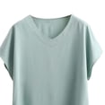 thumbnail image 4 of Blczomt Casual Women Shirts Green Y2K T Shirt Tunic Dressy Ladies Tops and Blouses, 4 of 5