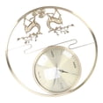 thumbnail image 2 of Reloj de pared moderno, innovador reloj silencioso de alce redondo, decoración del hogar, sala de estar y Hotel, 2 of 14