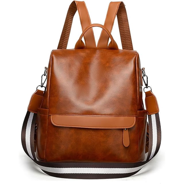 Mochila de Mujer Bebeay Bolso Hombro Antirrobo Impermeable Cuero de PU Gran Capacidad