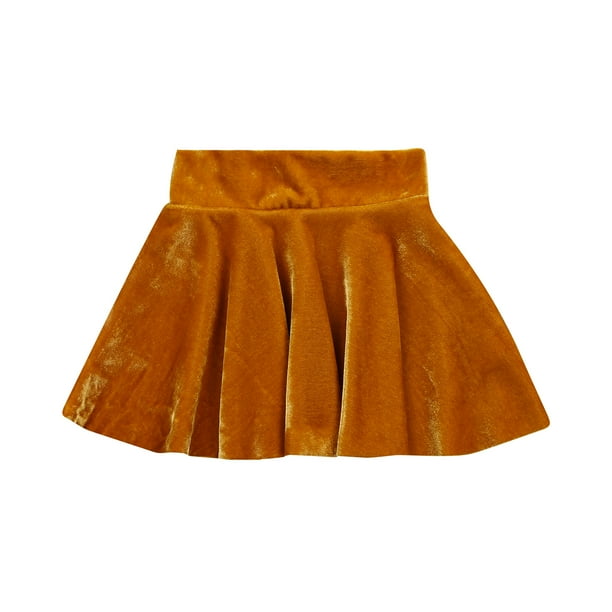 Baby yellow pleated skirt hotsell