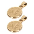 thumbnail image 4 of uds colgante de San Benito clásico de acero inoxidable redondo a prueba de herrumbre colgante de San Benito joyería para hombres y mujeres, 4 of 5
