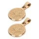 thumbnail image 4 of 2 piezas Colgante de San Benito Clásico de acero inoxidable Redondo Colgante de San Benito a prueba de óxido Joyería para hombres y mujeres, 4 of 10