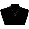 thumbnail image 4 of SuperJeweler D Initial Necklace In Gold, Bamboo Style, All Letters Available, Free 18 Inch Snake Chain, For Women, 4 of 5