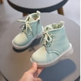 thumbnail image 5 of Baby Boys Girls British Style Boots with Soft Soles and Non-slip Zipper, 5 of 8