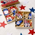 thumbnail image 6 of Patriotic Gnome Set Wood Ornaments Independence Day Hanging Gnome Wooden Pendant Mini 4th of July Gnomes Red Blue Gnome Tree Ornaments for Memorial Day Home Decoration, 6 of 7