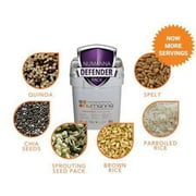 NuManna Defender Nutritive Pack with 200 Servings, Emergency Survival Food Storage Kit, Separate Rations, In A Bucket, 25+ Year Shelf Life, GMO-Free