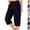 #03 Black, variant on Cargo Capris for Women Casual Capri Pants with Pockets Summer Quick Dry Hiking Pants Outdoor Pull On Cargo Pant,XXL,#03 Royal Blue