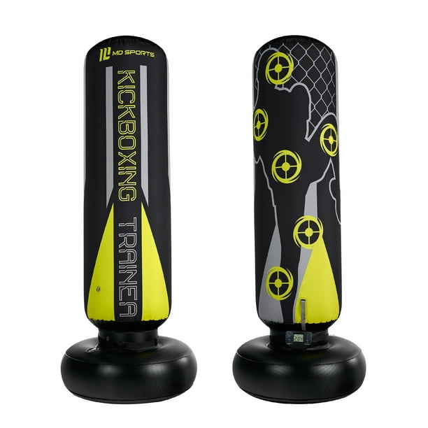 MD Sports Heavy Duty Kickboxing Trainer, Inflatable, 70 Inch Tall