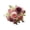 Dual Pink, variant on Mixed Peony and Rose Bouquets Made Of Realistic Faux Flowers, Full Blooming Floral Sets, Decorative Flower Arrangements for Wedding Parties/Home Tabletops/Indoor Ornamental Display, Rose Purple