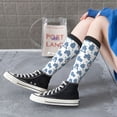 thumbnail image 5 of Yiaed Cute Hippos Print Great elasticity Adult Stockings Sports socks for Men and Women, 5 of 6