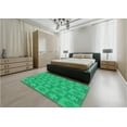 thumbnail image 4 of Ahgly Company Indoor Round Patterned SpringGreen Area Rugs, 5' Round, 4 of 6
