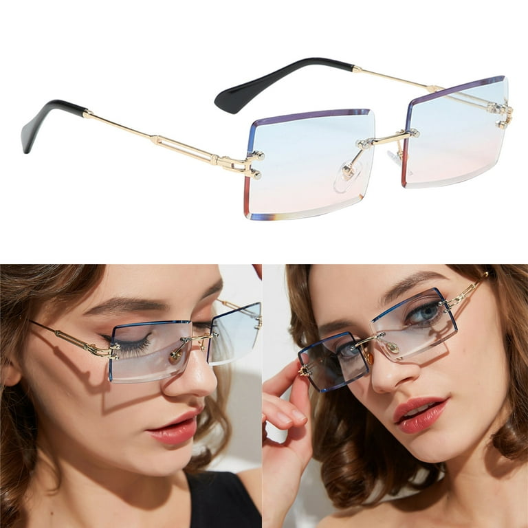 1pc Women's Fashionable Square Sunglasses With Multicolor Frame, Suitable  For Festive Decoration