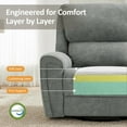 thumbnail image 3 of MCombo Fabric Recliner Chair, 400lbs Capacity, Swivel, Light Grey, 3 of 11