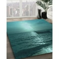 thumbnail image 2 of Ahgly Company Indoor Rectangle Patterned Medium Teal Green Area Rugs, 5' x 8', 2 of 6