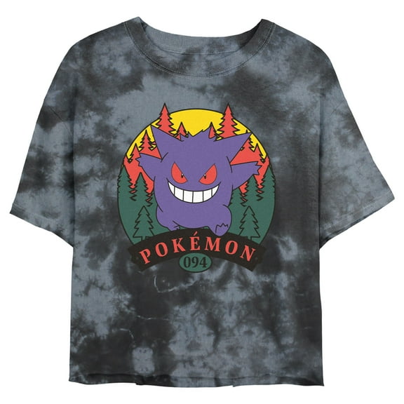 Junior's Pokemon Gengar 094 Graphic Crop T-Shirt