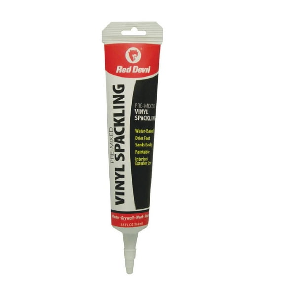 Red Devil 0615 Pre-Mixed Vinyl Spackling, White