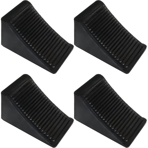 4  Wheel Chock for , RV Wheel Chocks , Black Rubber Wheel Chocks, Trailer Wheel Chocks for , Travel , RV, , and ATV, 6.3"x4"x4"