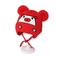 thumbnail image 2 of Godderr Newborn Baby Knitted Hats Unisex Winter Beanie Warm Earflap Winter Hat Infant 2-24M Baby Cute Warm Windproof Cap, 2 of 8