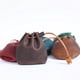 thumbnail image 5 of Monedero pequeño y lindo de cuero vintage, mini bolso de almacenamiento, capa superior de piel de vaca, billetera de mano informal, 5 of 6