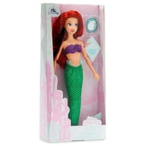 Disney Princess Ariel Classic Doll, 11.5'' H, Glittering Scaled Satin Mermaid Tail with Box